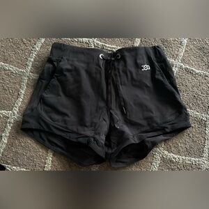 J80 Fit Black Drawstring Shorts
